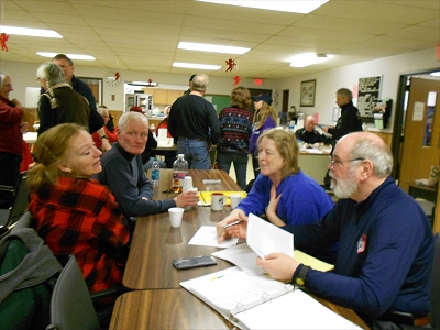 Birkie Patrollers gathering at the Hayward Senior Center