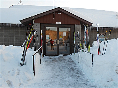 Front entrance of the Hayward Senior Center.